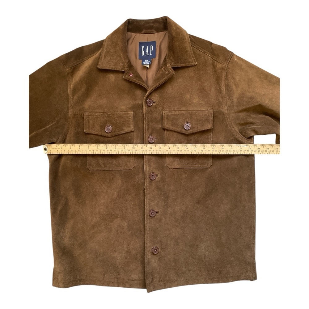 Gap Suede Jacket, Brown, Size Small - image 4